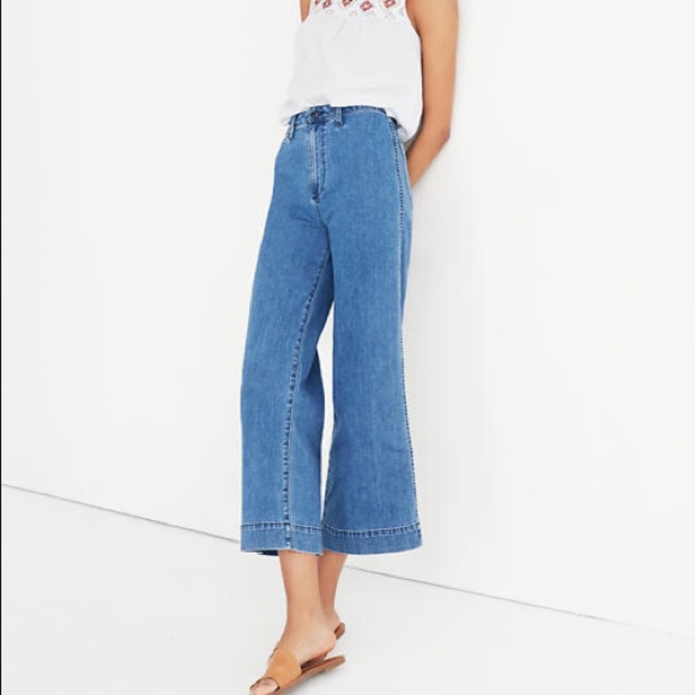 Madewell Emmet Wide Leg Crop Pants